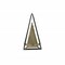 Homeroots Narrow Metal Triangular Decorative Sculpture, Bronze 399635 - alternate 3